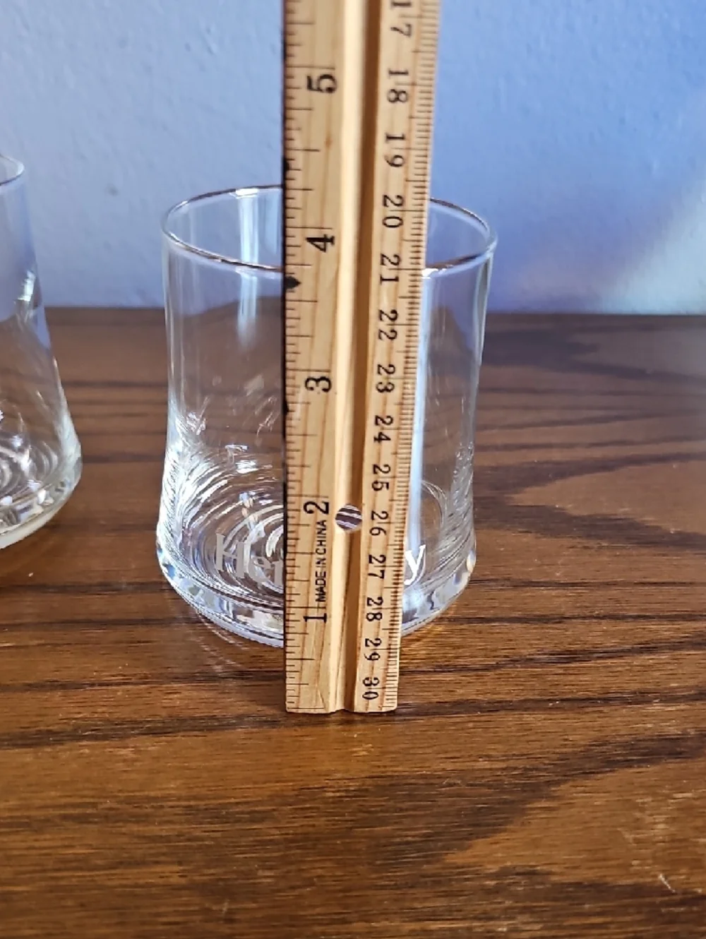 Hennessy Clear Branded Rocks Glasses - Transparent Pair